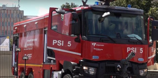 Un incendiu s-a produs în curtea unei biserici din Gherla