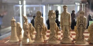 Piese de șah spectaculoase din colecția profesorului Emil Sitaru, expuse la BCU