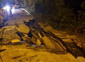Alunecare de teren strada Uliului Cluj