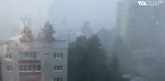 Imagini incredibile cu vijelia care a lovit Clujul