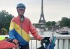 Un sportiv român de 70 de ani a parcurs 2600 de km pe bicicletă pentru a ajunge la JO de la Paris