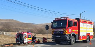 Accident grav la ieșirea din Gilău – Un minor a fost grav rănit