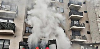 Incendiu pe strada Corneliu Coposu – O autoutilitară distrusă de flăcări