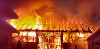 Pompierii clujeni au intervenit peste 8 ore la stingerea unui incendiu în județul Cluj