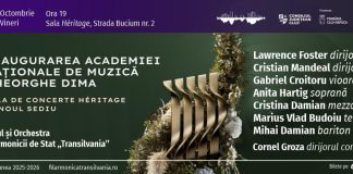 Concert de inaugurare a săli Héritage a Academiei Naționale de Muzică „Gheorghe Dima”