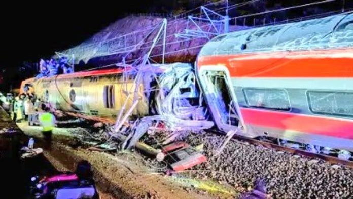 Accident tren Spania