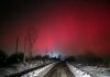Imagini superbe cu aurola boreală surprinsă din mai multe localități din județul Cluj