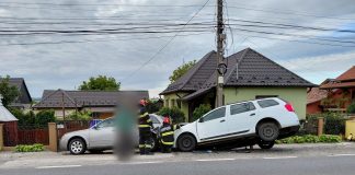 Intervenție de urgență la Cuzdrioara după un accident între două autoturisme