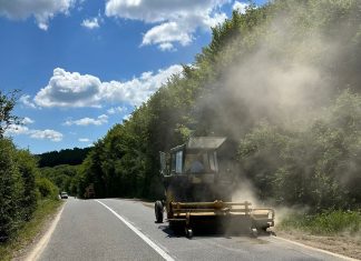 Lucrări de întreținere pe DJ 108B limită cu județul Sălaj – Bobâlna – Răzbuneni – Maia – Șomcutu Mic
