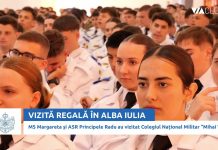 Vizită regală la Colegiul Național Militar Mihai Viteazul din Alba Iulia