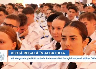 Vizită regală la Colegiul Național Militar Mihai Viteazul din Alba Iulia
