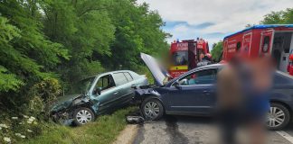 Accident rutier la Cojocna: doi răniți au fost transportați la spital