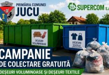 Campanie gratuită de colectare a deșeurilor voluminoase și textile în comuna Jucu