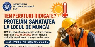 Controale ITM Cluj-Napoca pe caniculă: obligațiile angajatorilor și amenzile aplicate