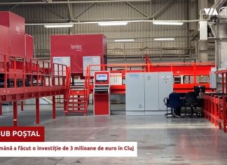 Poșta Română a inaugurat un nou Hub Logistic Regional la Cluj-Napoca: Investiție de 3 milioane de euro și o capacitate de 7.000 de colete pe oră